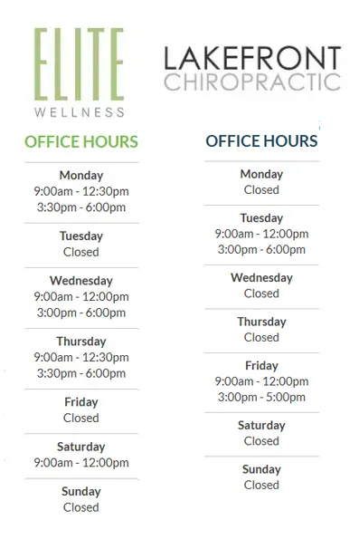 Chiropractic Glencoe IL New Office Hours